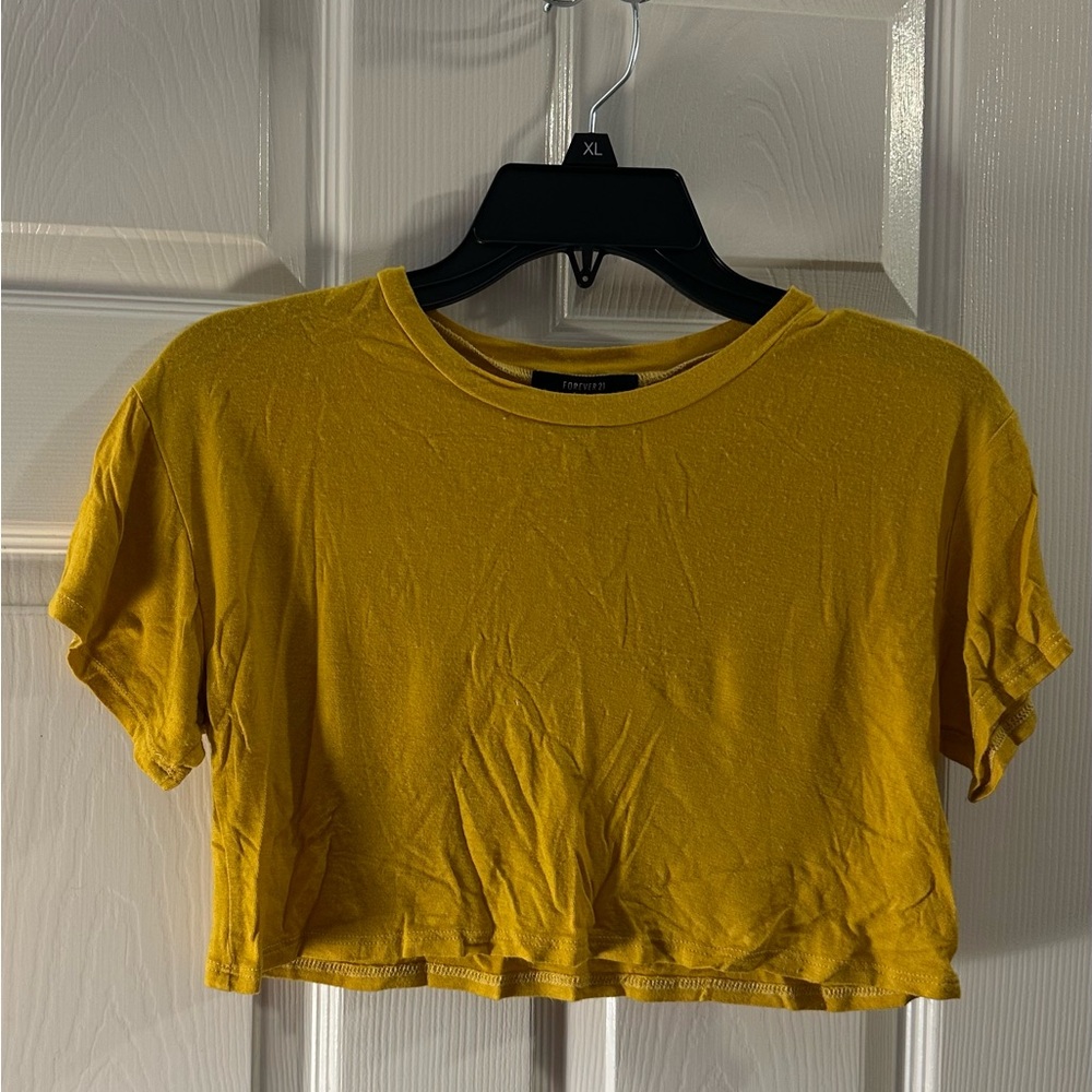 Trendyol Yellow Crop Top